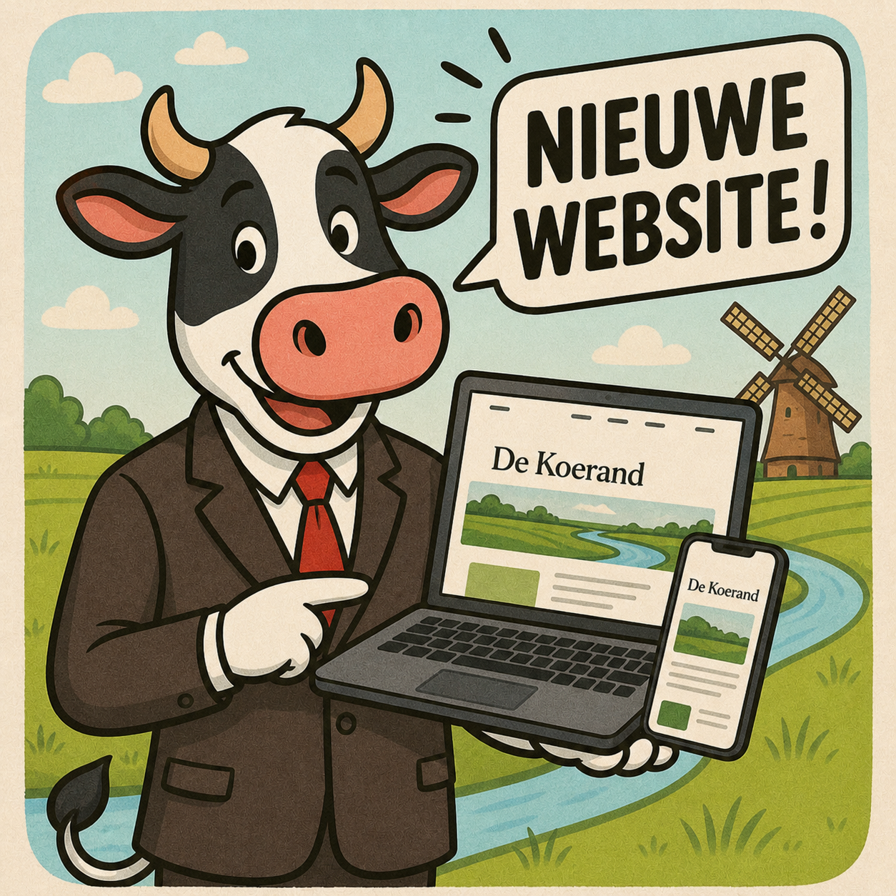 De Koerand is live – en we houden het niet bij loeien alleen